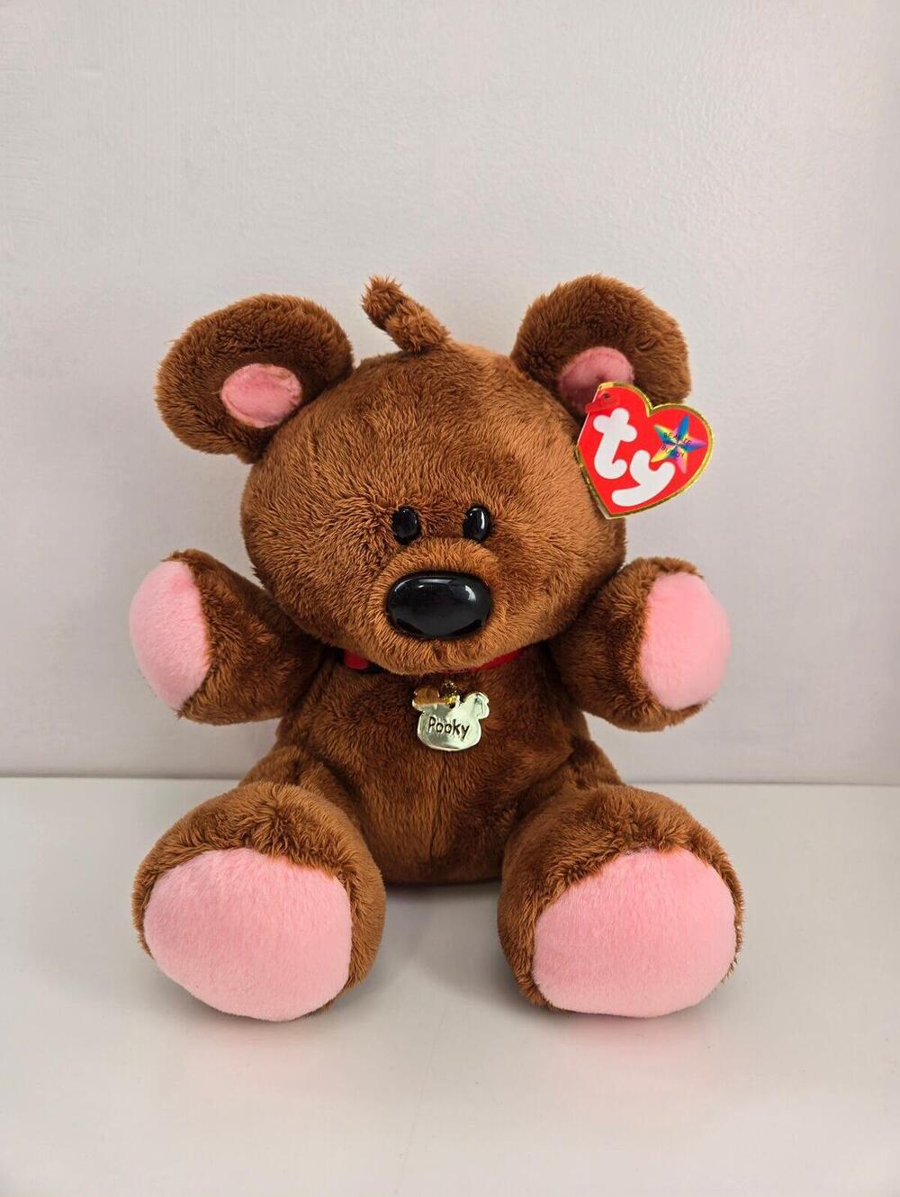 TY Beanie Buddy “Pooky” the Bear - Garfield *Rare* (9 inch) Minor Crease in Tag